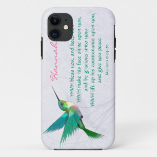 Aaronic Blessing Hummingbird English iPhone 11 Hoesje
