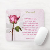 Aaronic Blessing Roos Engels Muismat (Met muis)