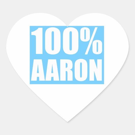 Aaronnaam Hart Sticker (Voorkant)