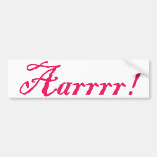 Aarrr, Bumpersticker