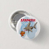 Aarshark Ronde Button 3,2 Cm (Voorkant /achterkant)