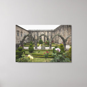 aartsbisschop paleis van Braga met tuin Canvas Afdruk