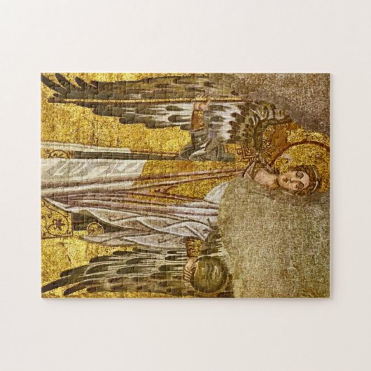 Aartsengel Gabriel Byzantine Mozaïek Icon Legpuzzel (Horizontaal)