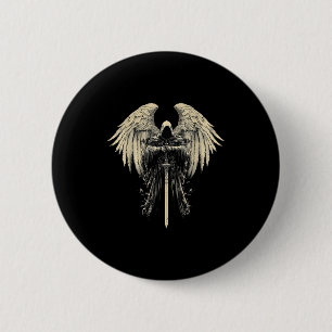 Aartsengel Gabriël Christelijke Engel Katholieke K Ronde Button 5,7 Cm