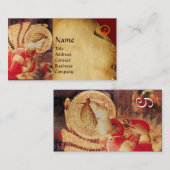 AARTSENGEL GABRIEL GOLD METALLIC MONOGRAM VISITEKAARTJE (Voorkant / Achterkant)