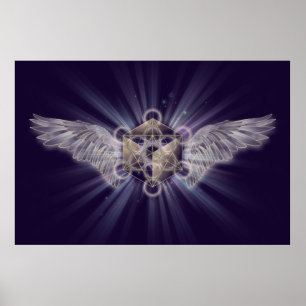 Aartsengel Metatron - Metatron's Cube Poster