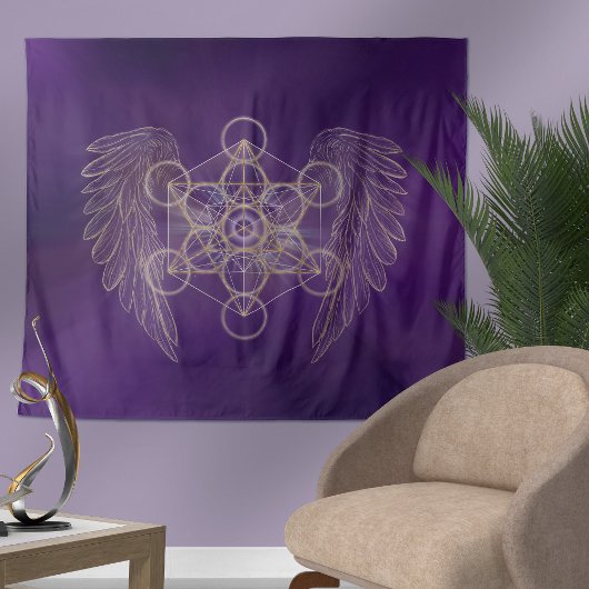 Aartsengel Metatron - Metatron's Cube Wandkleed