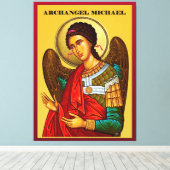 Aartsengel Michaël Canvas Afdruk (Insitu (Houten vloer))
