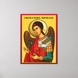 Aartsengel Michaël Canvas Afdruk