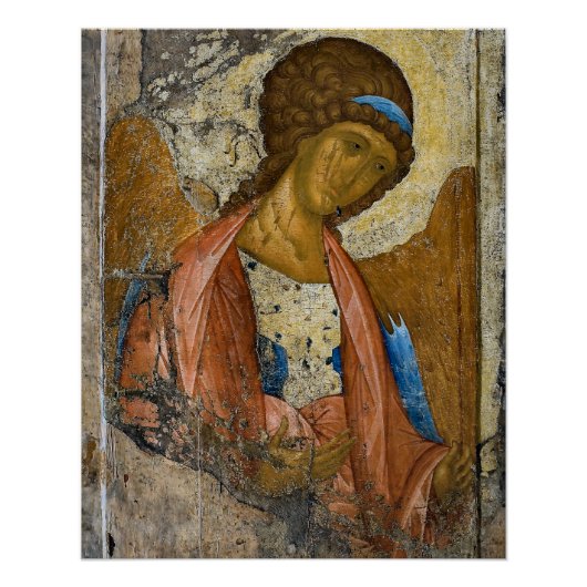 Aartsengel Michael door Andrei Rublev Perfect Poster (Voorkant)