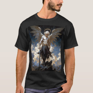 Aartsengel Michael Fantasie Illustratie T-shirt