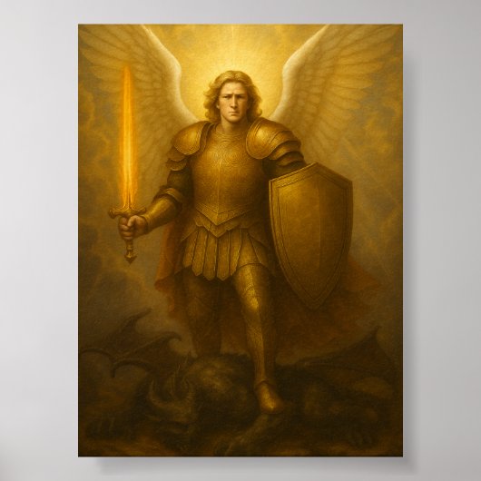 Aartsengel Michaël – Goddelijke Beschermer van het Poster (Voorkant)