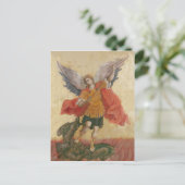 Aartsengel Michael Icon Briefkaart (Staand voorkant)
