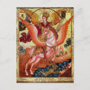 Aartsengel Michaël Orthodoxe Christelijke Icoon Briefkaart