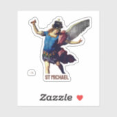 Aartsengel Michaël Sticker (Vel)