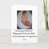 Aartsengel Michael Wenskaart Kaart (Achterkant)