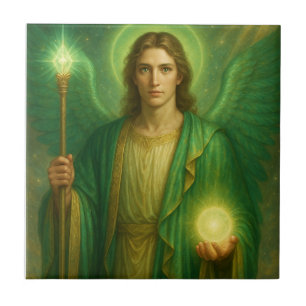 Aartsengel Rafaël – Goddelijke Genezer van Licht Tegeltje