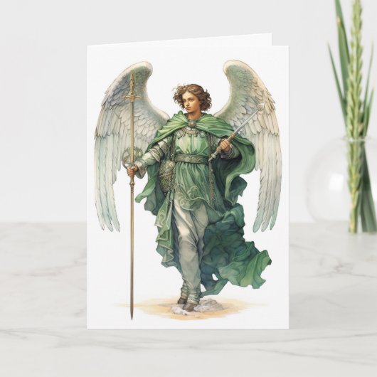 Aartsengel Raphael genezing Engel Saint Reizen Kaart (Voorkant)