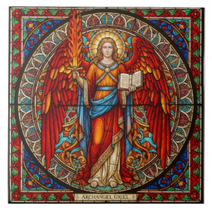 Aartsengel Uriel Engel van Wijsheid & Verlichting Tegeltje