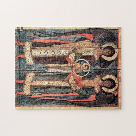 Aartsengelen Michael en Gabriel Orthodox Christeli Legpuzzel (Horizontaal)