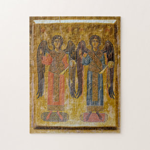 Aartsengelen Michael en Gabriel Orthodox Icon Legpuzzel
