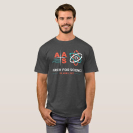 AAS+March for Science; Charcoal heather T-shirt