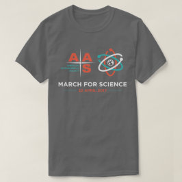 AAS + March for Science; Donkergrijs T-shirt