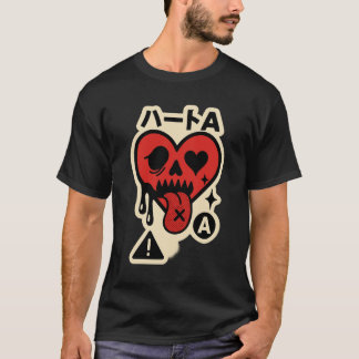 Aas van Harten — Drip-Heart Katakana (Poker Street T-shirt
