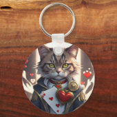 Aas van harten kat sleutelhanger (Achterkant)