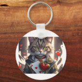 Aas van harten kat sleutelhanger (Voorkant)