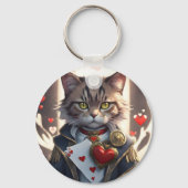 Aas van harten kat sleutelhanger (Achterkant)