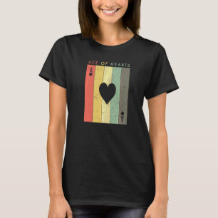 Aas van Harten Retro Vintage Kaartspeler T-shirt