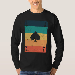 Aas van Poker of Schafkopf kaartspel spel T-shirt