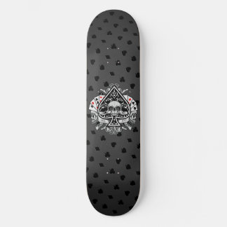 Aas van Schoppen Schedels Speelkaarten Gokker Skateboard