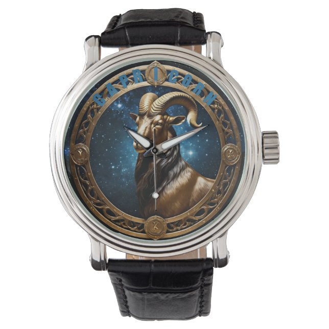 Aastrologie van capricorn horloge (Voorkant)
