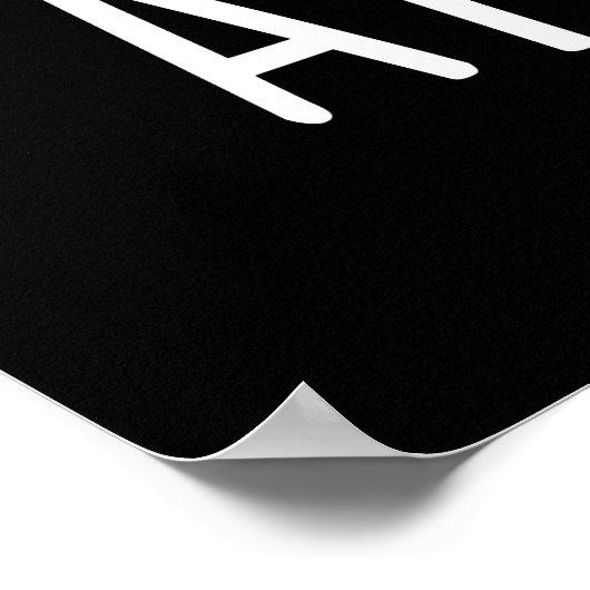 Aay Eye Funny AI Pun Dark BG Poster (Hoek)