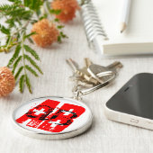 AB + Bloedtype - Sleutelhanger (Zijkant)