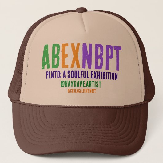 AB/EX NBPT Trucker Hat — PLNTD Edition Pet (Voorkant)