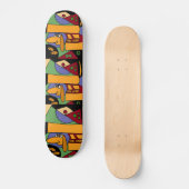 AB- Funny Dachshund Art Skateboard (Voorkant)