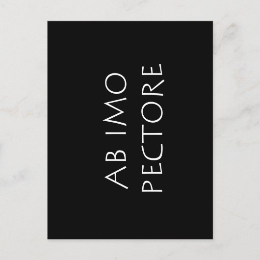 Ab imo pectore briefkaart (Voorkant)