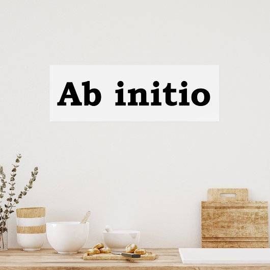 Ab initio poster (Keuken)