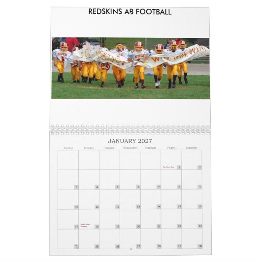 AB Redskins Football Kalender (Jan 2027)