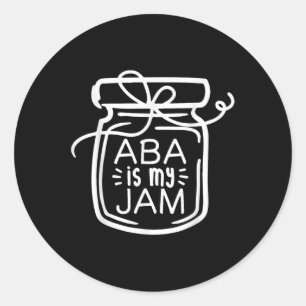 ABA is mijn JAM Autisme Bewustzijn Ronde Sticker