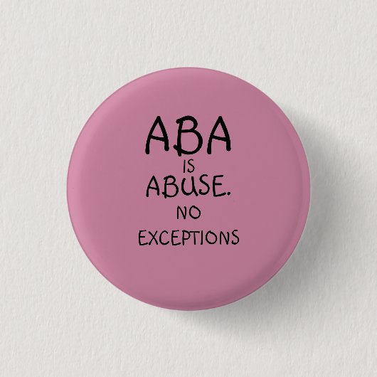 ABA is misbruikButton Ronde Button 3,2 Cm (Voorkant)