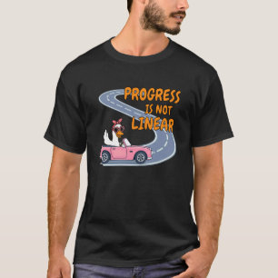 ABA SPED Leraar Autisme Domme Gans Vooruitgang Is T-shirt