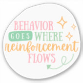 ABA-stickers, gedragstechnologie, BCBA, geschenk A Sticker (Voorkant)