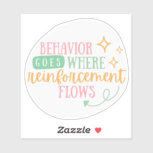 ABA-stickers, gedragstechnologie, BCBA, geschenk A Sticker