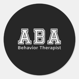 ABA Therapeut Gedragstherapie Autisme Leraren Ronde Sticker