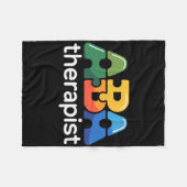 Aba-therapie Applied Behavior Analysis-analist Aba Fleece Deken (Voorkant (Horizontaal))