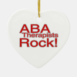 ABA Therapists Rock Autism Ornament